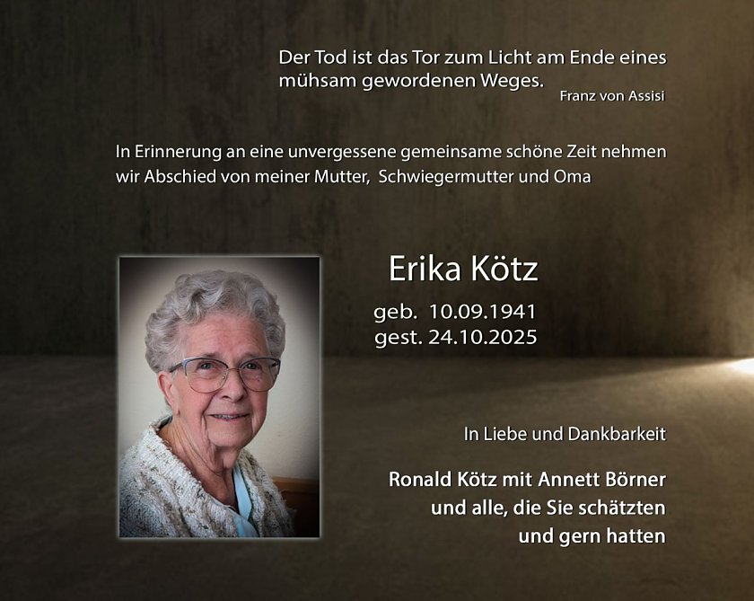 Traueranzeige K&ouml;tz (Foto: privat)