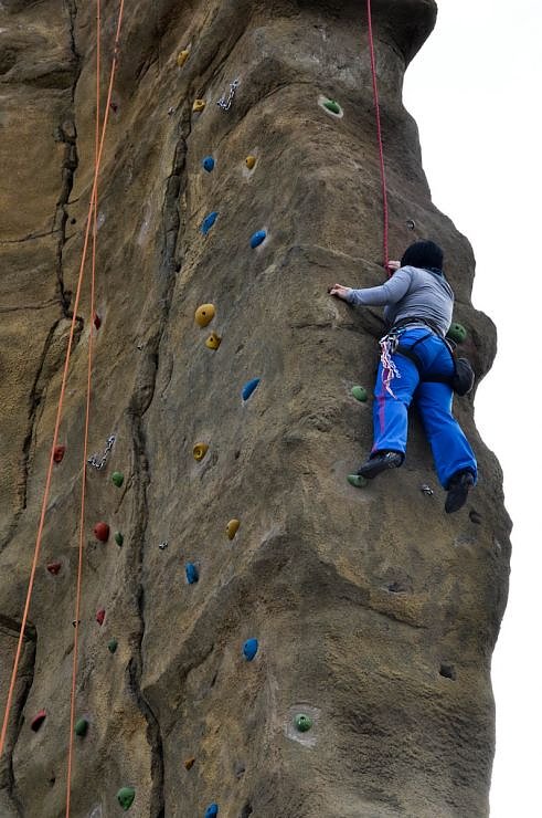 Klettern auf den Berg