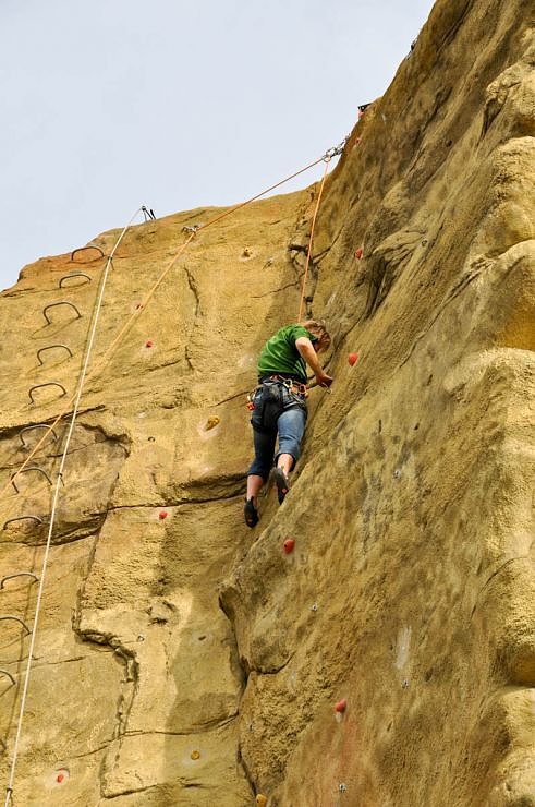 Klettern auf den Berg