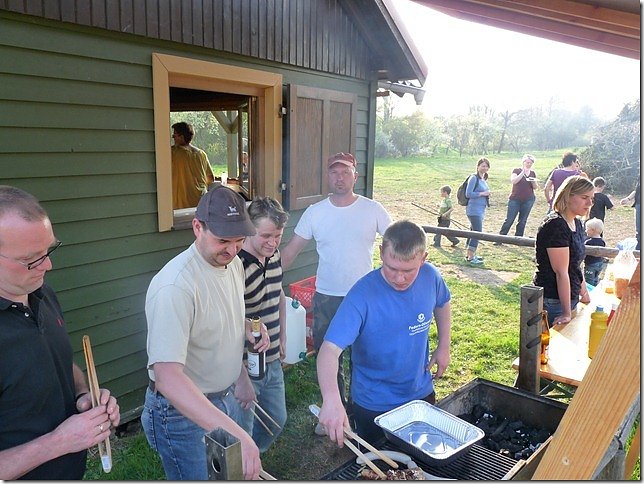 Osterfeuer in Herreden