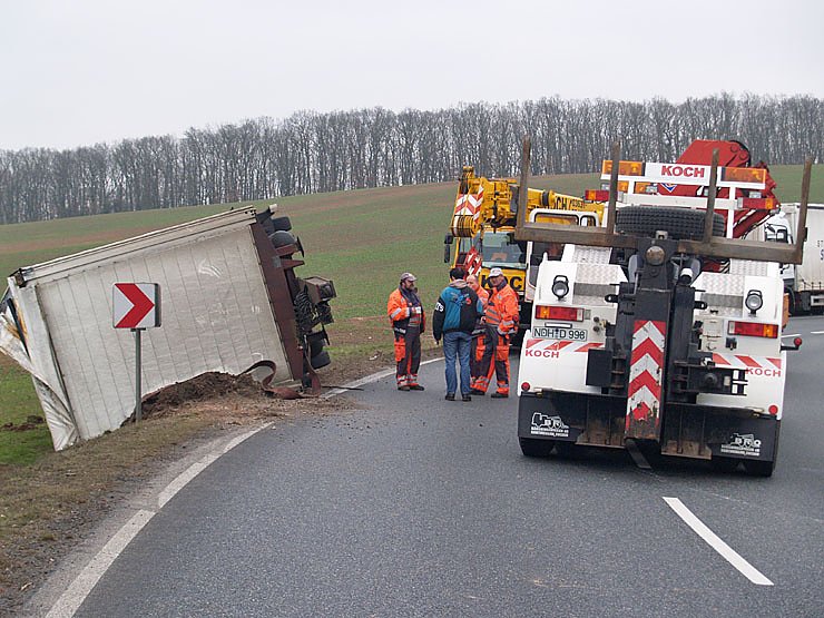 Lkw Unfall auf der B 4