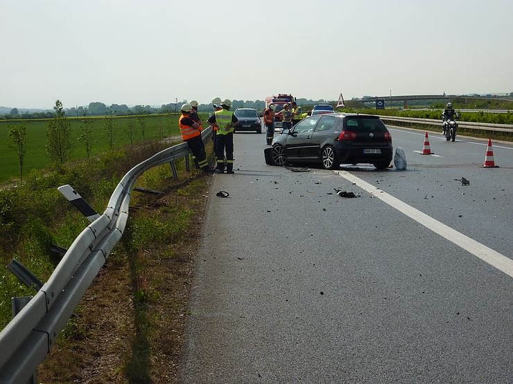 Unfall auf der Autobahn