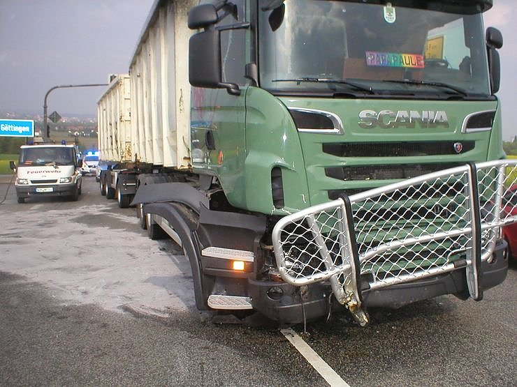 Crash an der Abfahrt