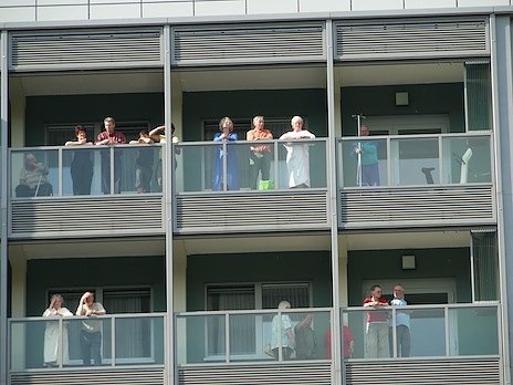 party auf dem Parkdeck