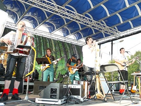 party auf dem Parkdeck