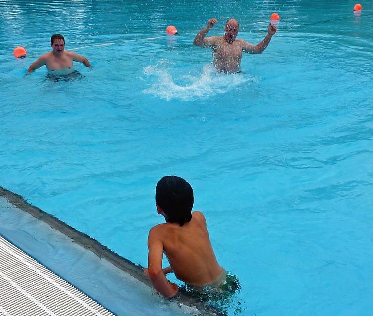 Es kann gebadet werden