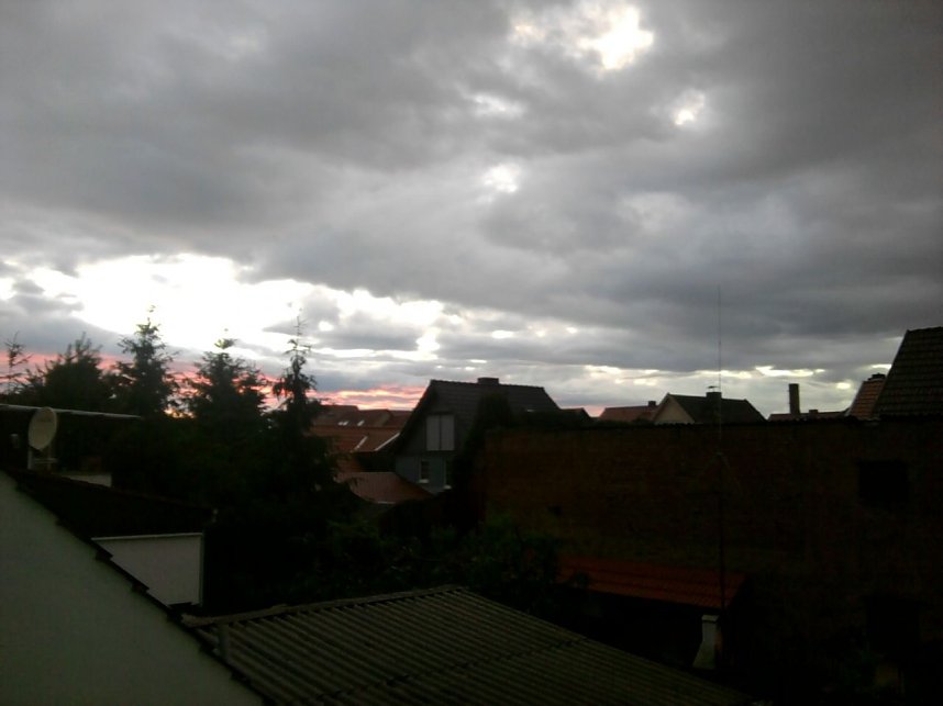 Unwetter &uuml;ber Bielen