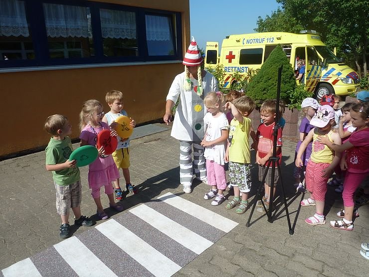 Fr&uuml;h &uuml;bt sich - auch in Verkehrserziehung