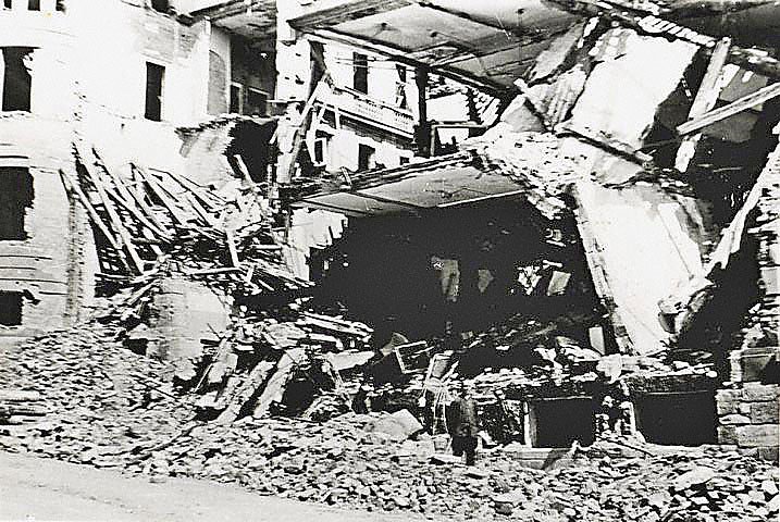 Nordhausen nach der Zerst&ouml;rung