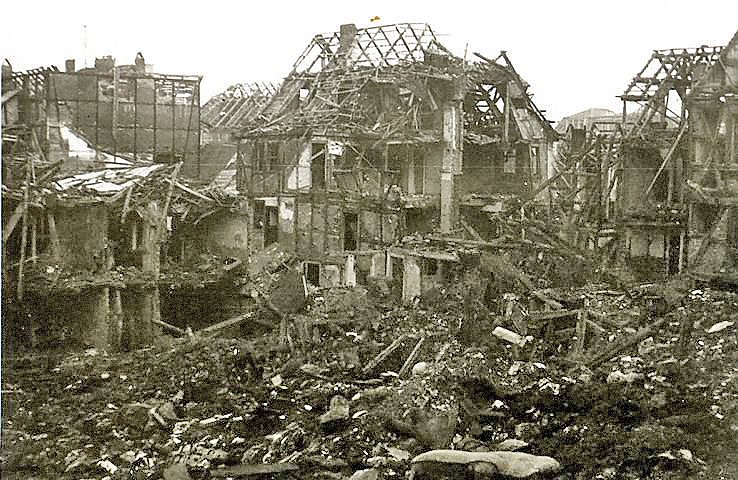 Nordhausen nach der Zerst&ouml;rung: Innenstadt