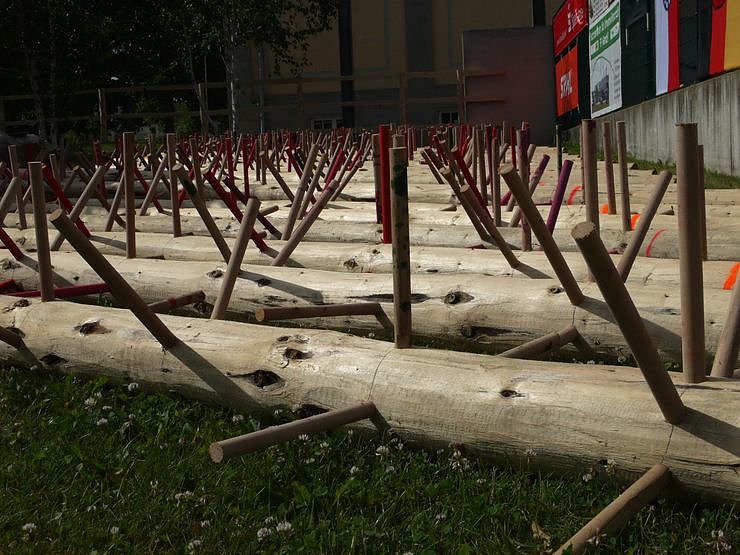 Waldarbeiter suchen ihren Meister