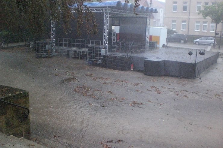 Unwetter &uuml;ber Nordhausen