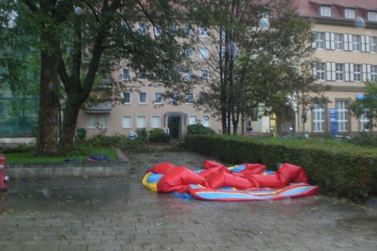 Unwetter &uuml;ber Nordhausen