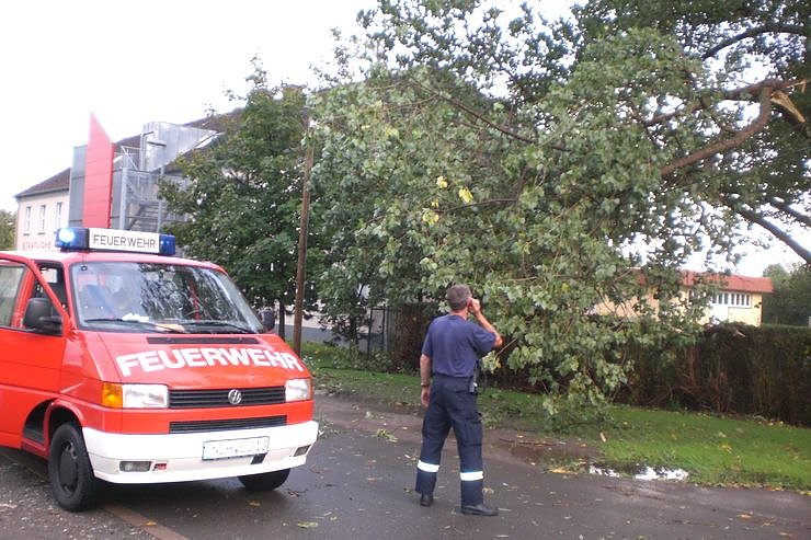 Unwetter &uuml;ber Nordhausen