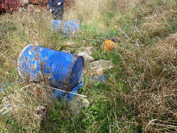 F&auml;sser entsorgt