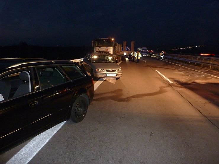 Crash auf der Autobahn