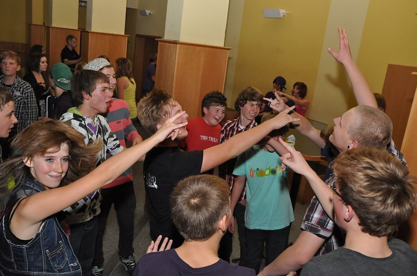 Junge Party im Klubhaus