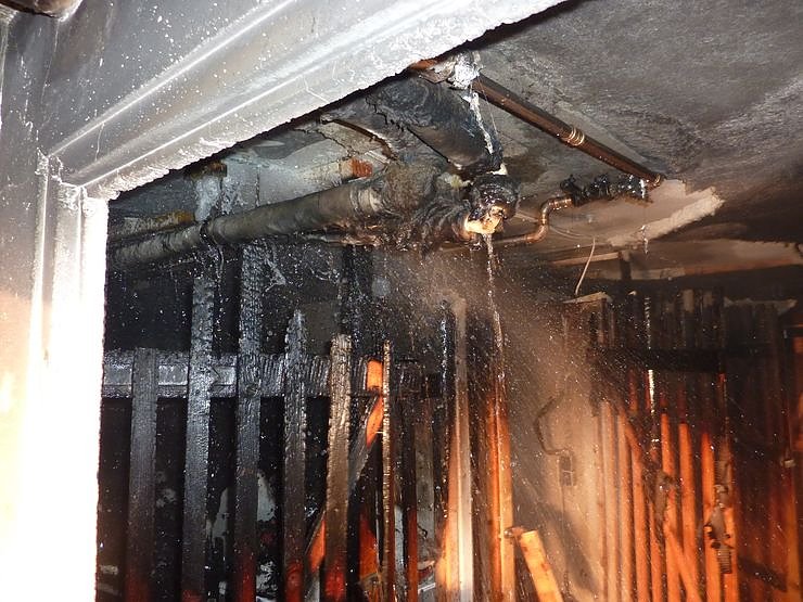 Kellerbrand in der Nordh&auml;user Bahnhofstra&szlig;e