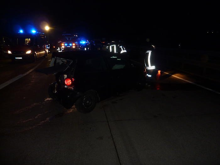 Unfall auf der Autobahn