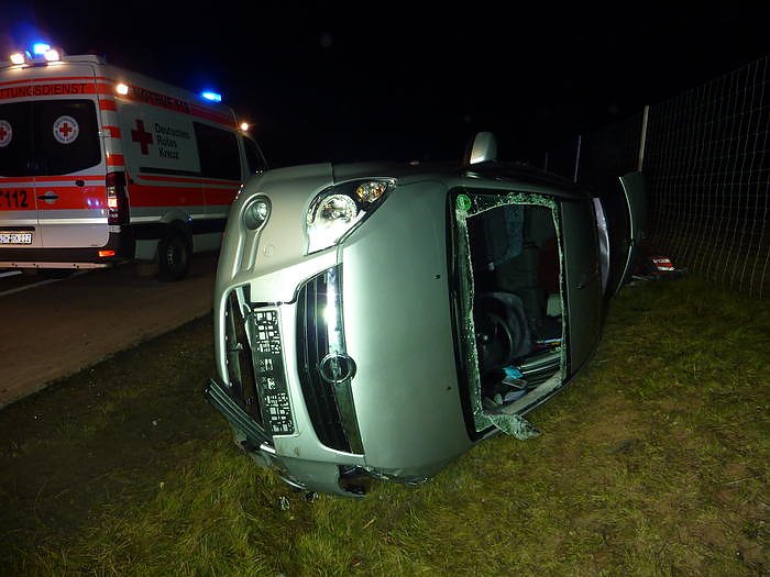 Unfall auf der Autobahn