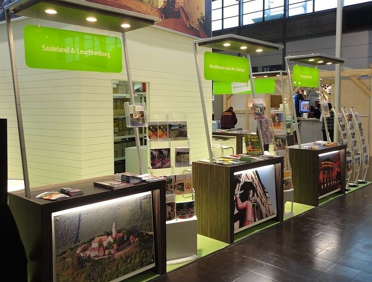 Stand auf der Messe in Leipzig