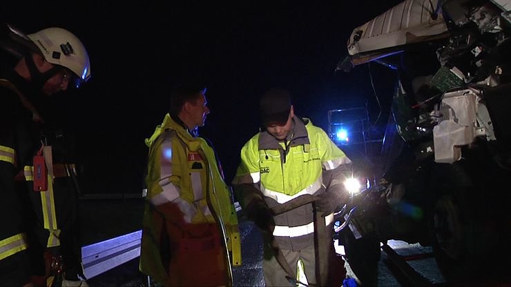 Crash auf der Autobahn