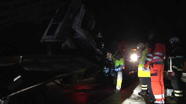 Crash auf der Autobahn