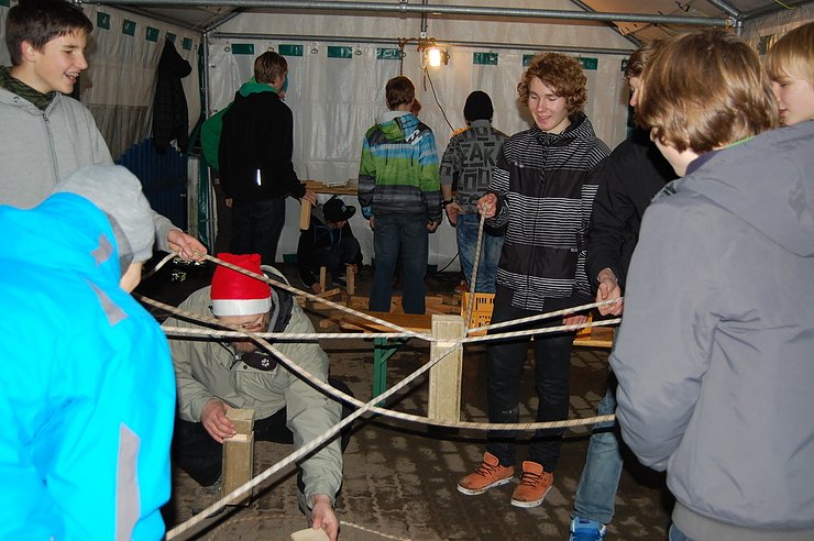 Nachwuchs feierte Weihnachten