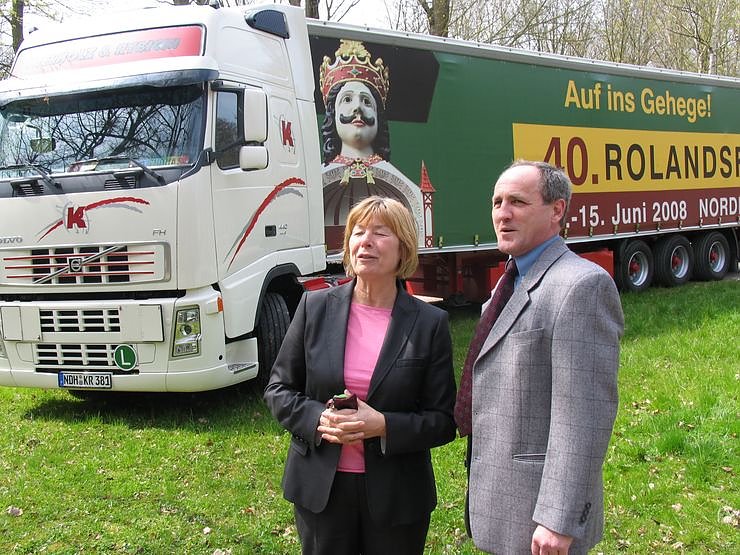 2008: Werbung f&uuml;r Rolandsfest