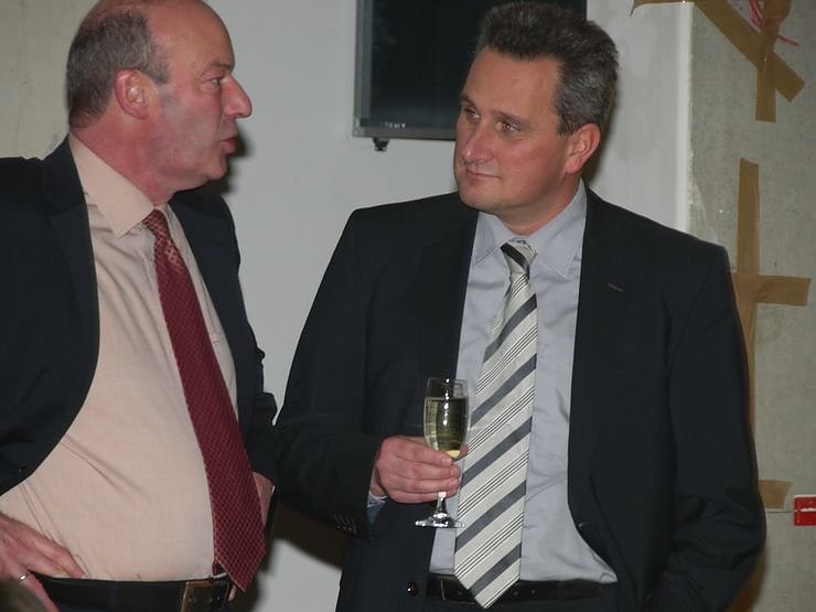 Geburtstagsempfang auf der Baustelle