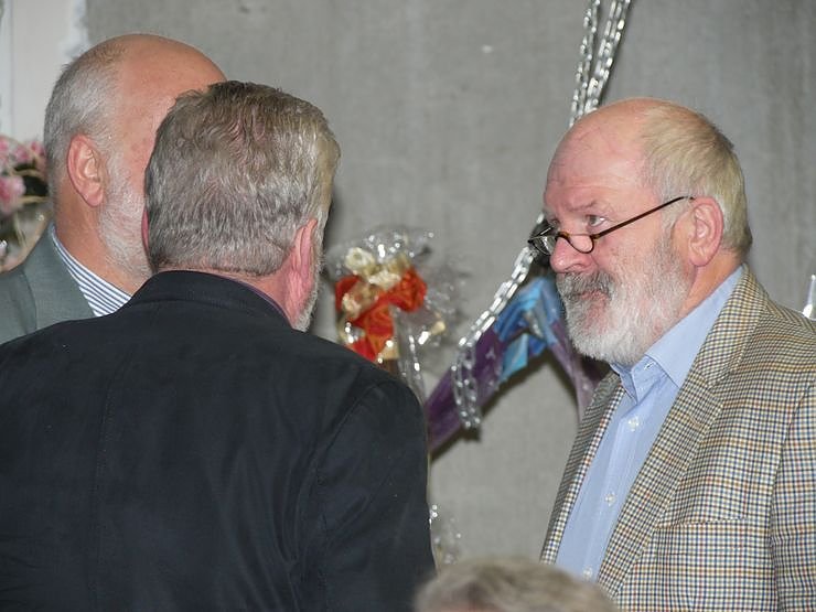 Geburtstagsempfang auf der Baustelle