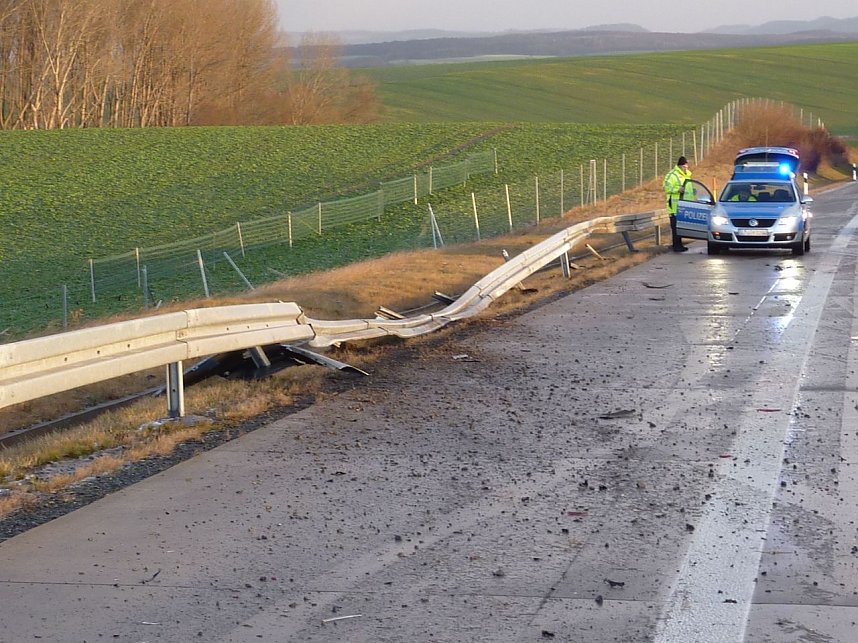 Crash auf der Autobahn