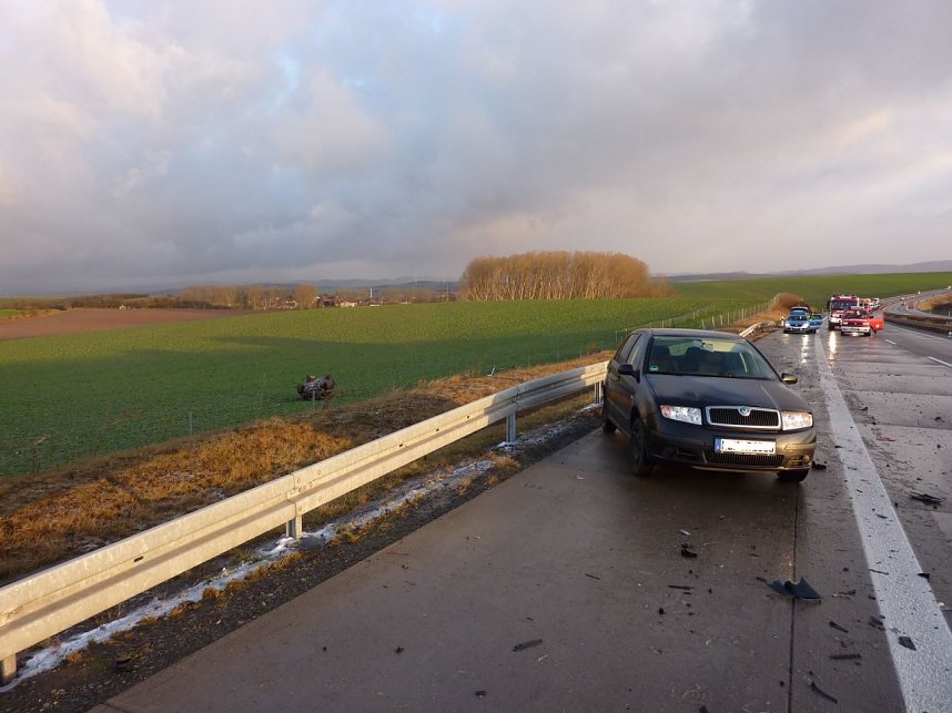 Crash auf der Autobahn