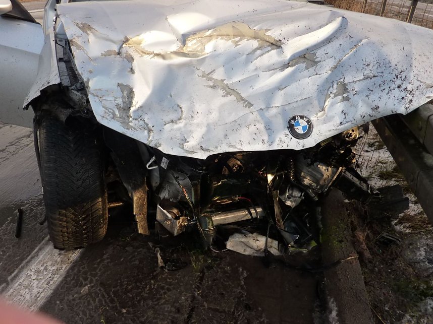 Crash auf der Autobahn