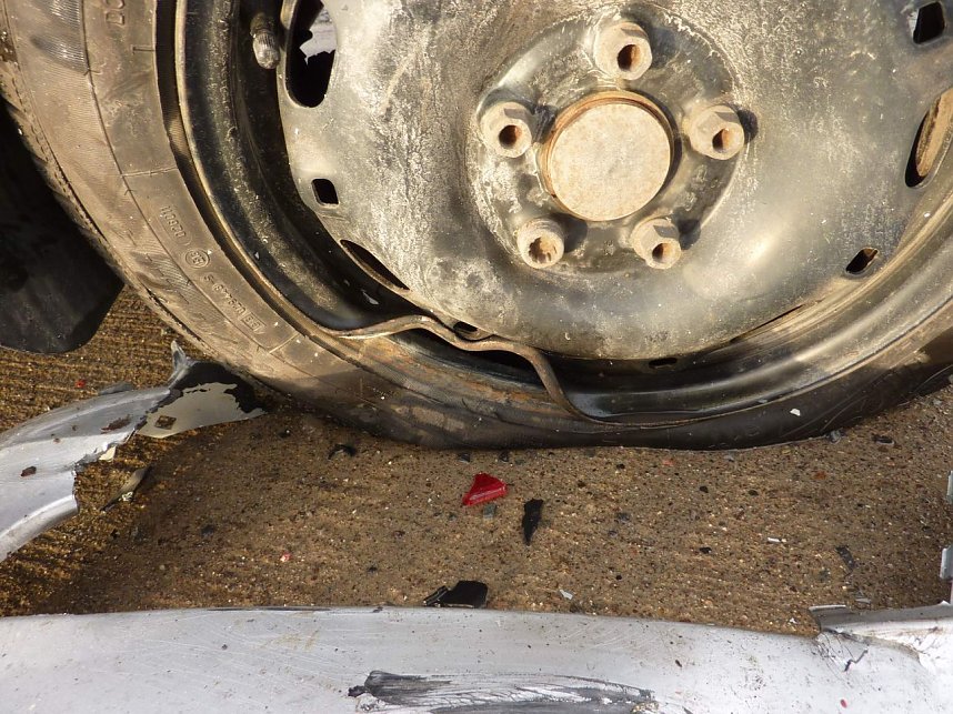 Crash auf der Autobahn