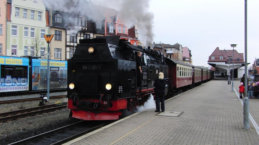 Auf schmalen Schienen unterwegs
