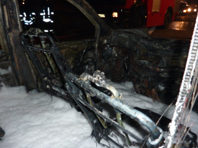 Brand auf der Autobahn