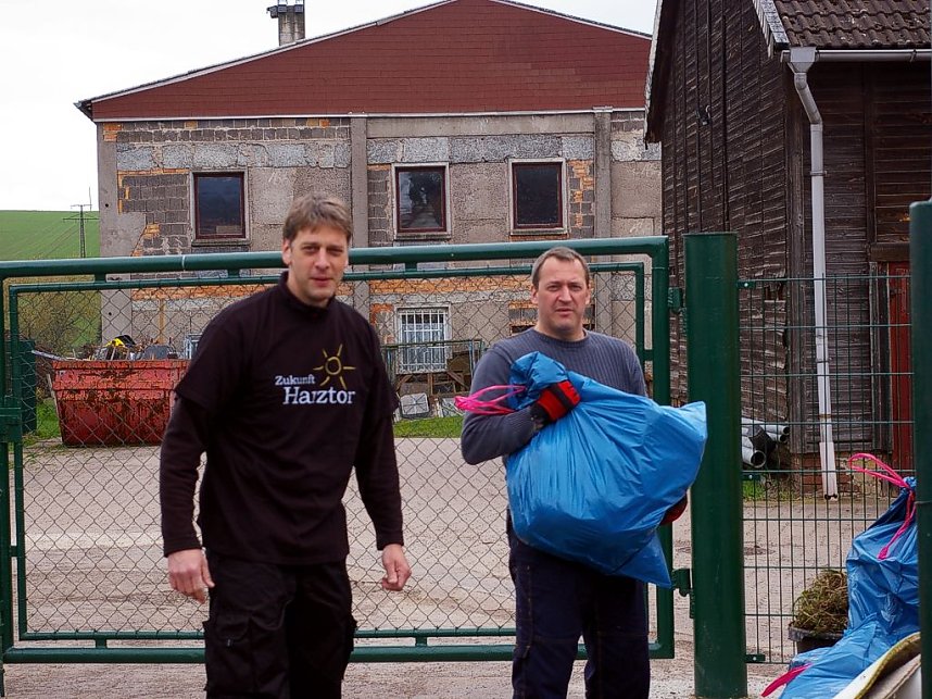 Saubere Stunde in Harztor