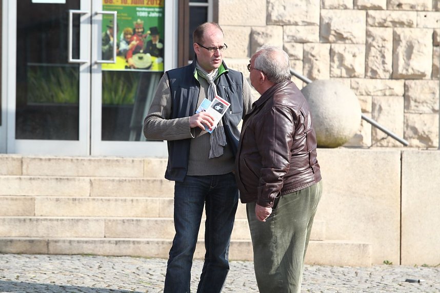 Markt der Wahlk&auml;mpfer