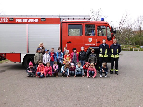 Feuerwehr in der Grundschule