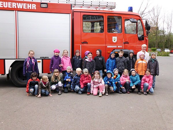 Feuerwehr in der Grundschule