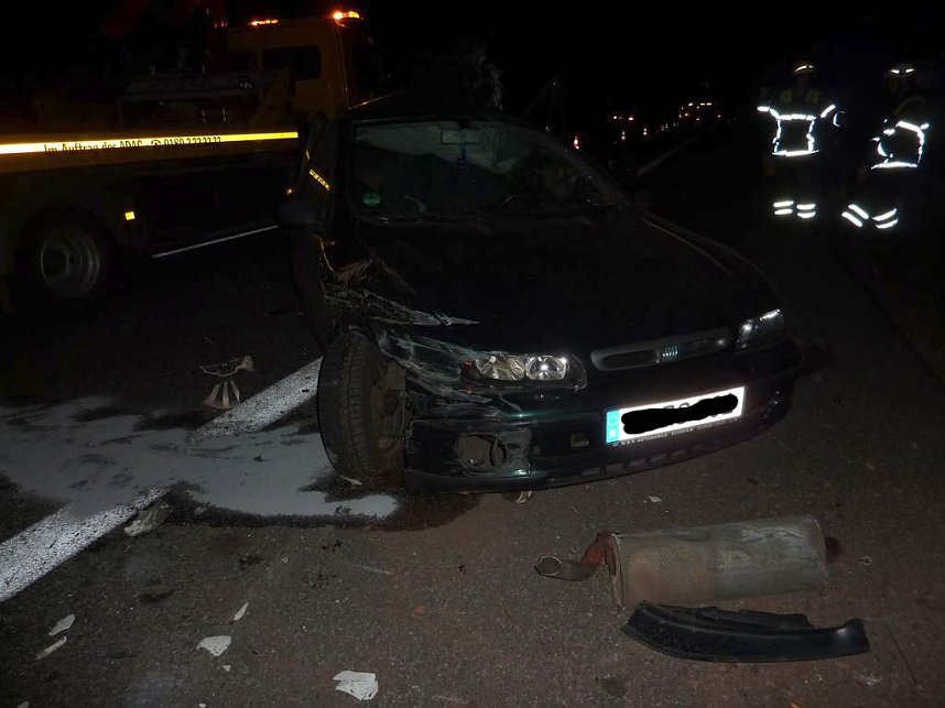Crash auf der Autobahn