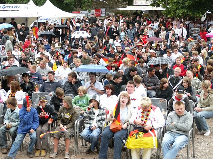 Fussballfieber auf dem Berg