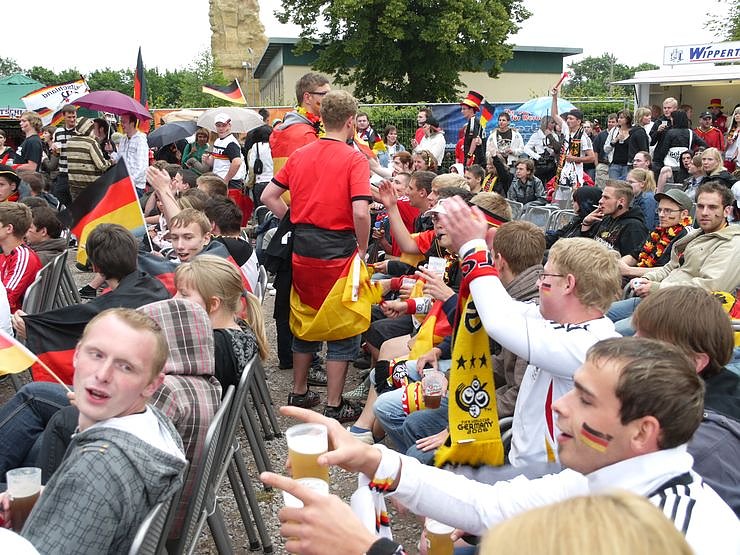 Fussballfieber auf dem Berg