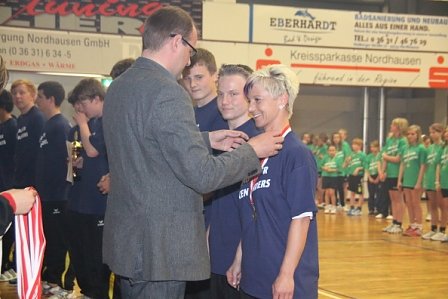 Siegerehrung Handball-Nachwuchs