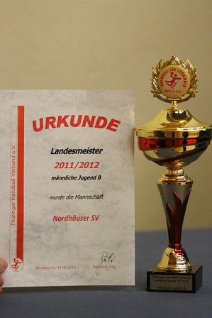 Siegerehrung Handball-Nachwuchs