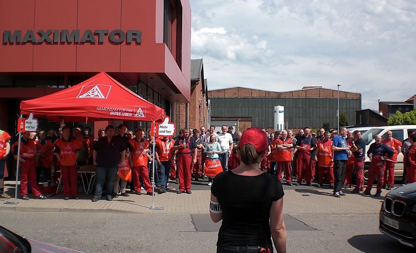 Warnstreik in Nordhausen