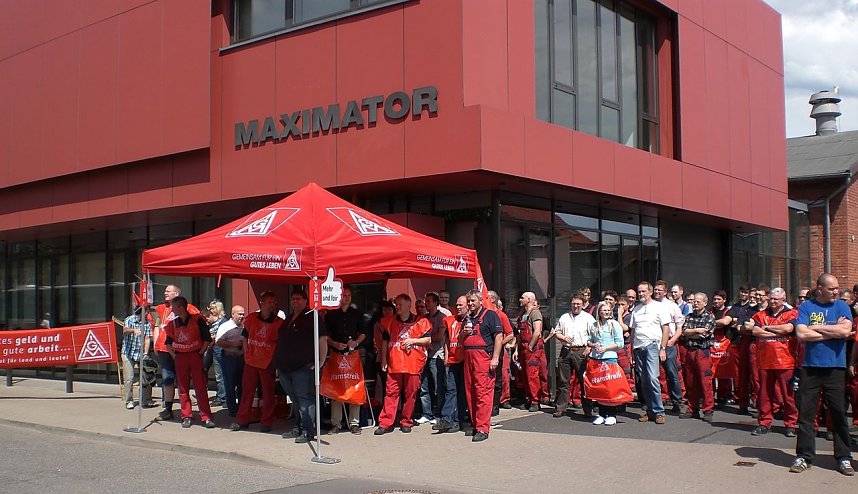 Warnstreik in Nordhausen