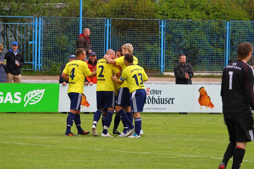 Freude pur bei Kickern und Fans