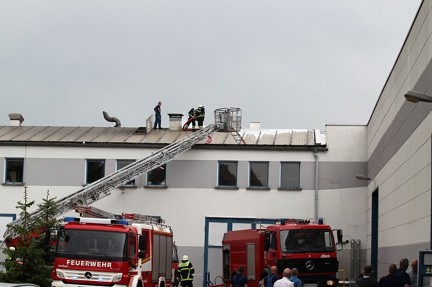 Feuerwehr bei Eaton im Einsatz